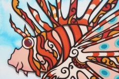ミノカサゴ Lionfish size:297×210mm