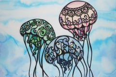 アカクラゲ Japanese sea nettle(Jellyfish) size:297×421mm